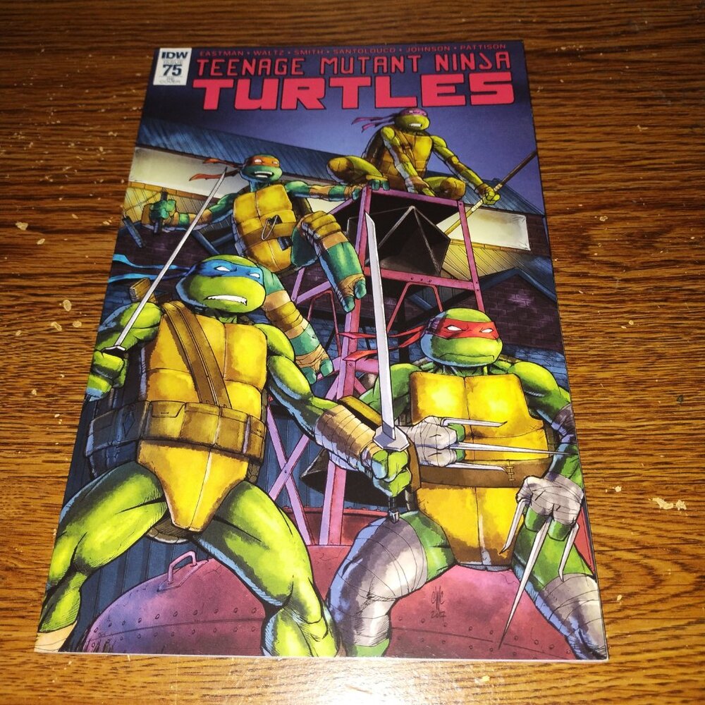 Teenage Mutant Ninja Turtles #75 (IDW Comics, 2017) Cover RE Version